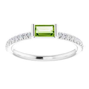 Accented Stackable Ring