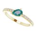 Stackable Accented Ring