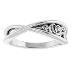 Sculptural Criss-Cross Ring