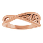Sculptural Criss-Cross Ring