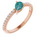 Stackable Accented Ring