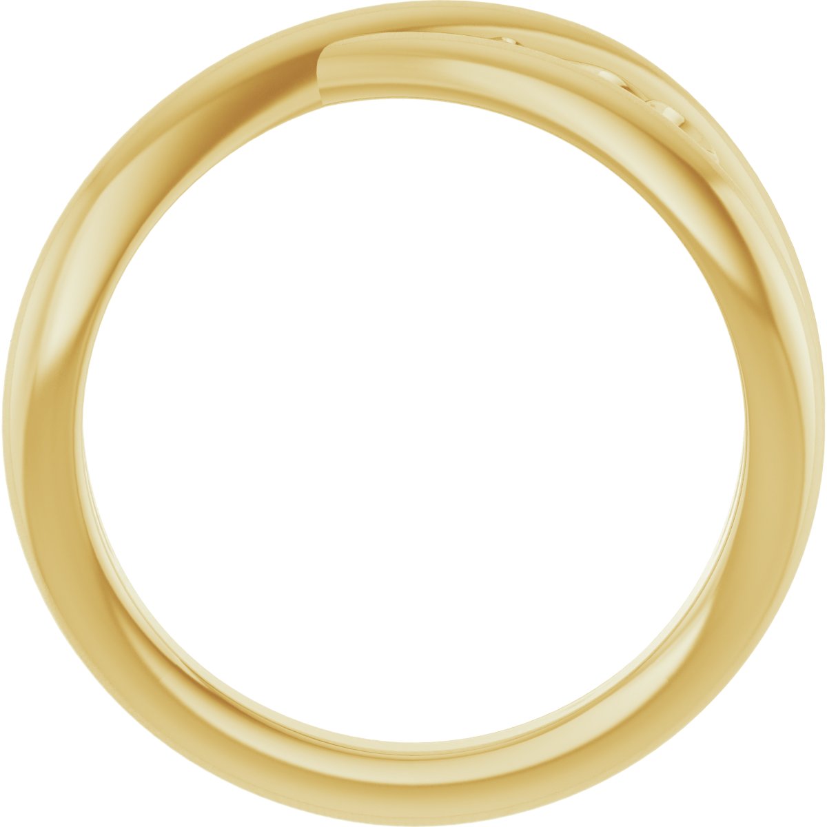 Sculptural Criss-Cross Ring
