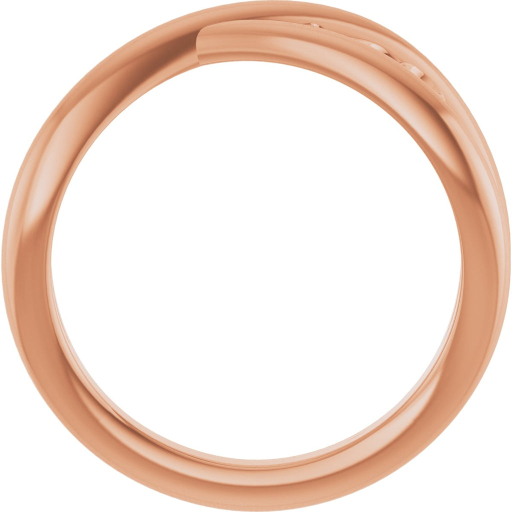 Sculptural Criss-Cross Ring