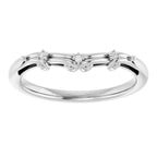 Accented Sculptural Engagement Ring or Band