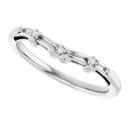 Accented Sculptural Engagement Ring or Band