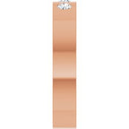 Gypsy-Set Three-Stone Comfort-Fit Flat Band