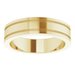 Milgrain Grooved Comfort-Fit Flat Band