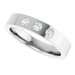 Gypsy-Set Three-Stone Comfort-Fit Flat Band
