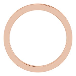 Milgrain Grooved Comfort-Fit Flat Band