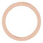 Milgrain Grooved Comfort-Fit Flat Band