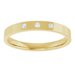 Gypsy-Set Three-Stone Comfort-Fit Flat Band