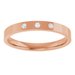 Gypsy-Set Three-Stone Comfort-Fit Flat Band