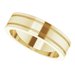 Milgrain Grooved Comfort-Fit Flat Band