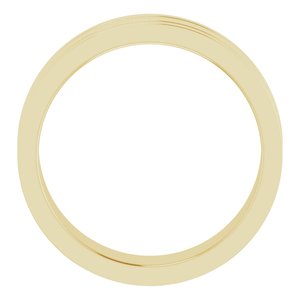 Milgrain Grooved Comfort-Fit Flat Band