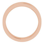 Milgrain Grooved Comfort-Fit Flat Band