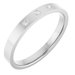 Gypsy-Set Three-Stone Comfort-Fit Flat Band