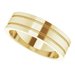 Milgrain Grooved Comfort-Fit Flat Band