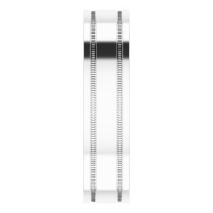 Milgrain Grooved Comfort-Fit Flat Band