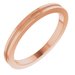 Milgrain Grooved Comfort-Fit Flat Band