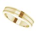 Milgrain Grooved Comfort-Fit Flat Band