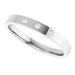 Gypsy-Set Three-Stone Comfort-Fit Flat Band