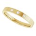 Gypsy-Set Three-Stone Comfort-Fit Flat Band