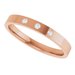 Gypsy-Set Three-Stone Comfort-Fit Flat Band