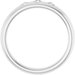 Three-Stone Comfort-Fit Half Round Band