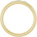 Three-Stone Comfort-Fit Half Round Band