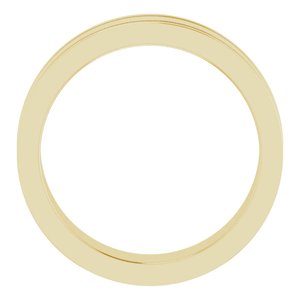 Milgrain Grooved Comfort-Fit Flat Band
