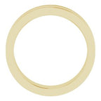 Milgrain Grooved Comfort-Fit Flat Band