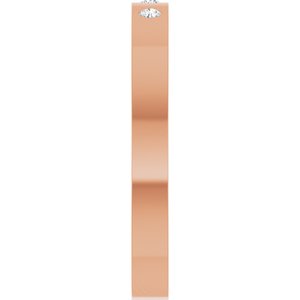 Gypsy-Set Three-Stone Comfort-Fit Flat Band