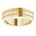 Milgrain Grooved Comfort-Fit Flat Band