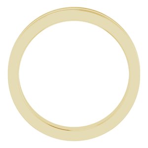Milgrain Grooved Comfort-Fit Flat Band