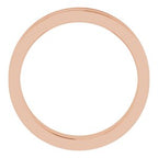 Milgrain Grooved Comfort-Fit Flat Band