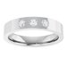 Gypsy-Set Three-Stone Comfort-Fit Flat Band