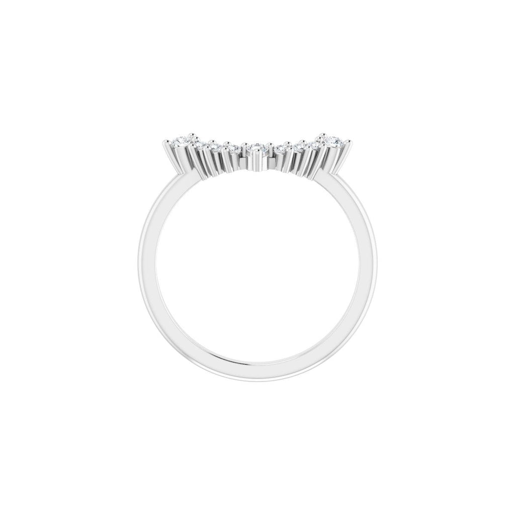 Bezel-Set Halo-Style Engagement Ring or Band