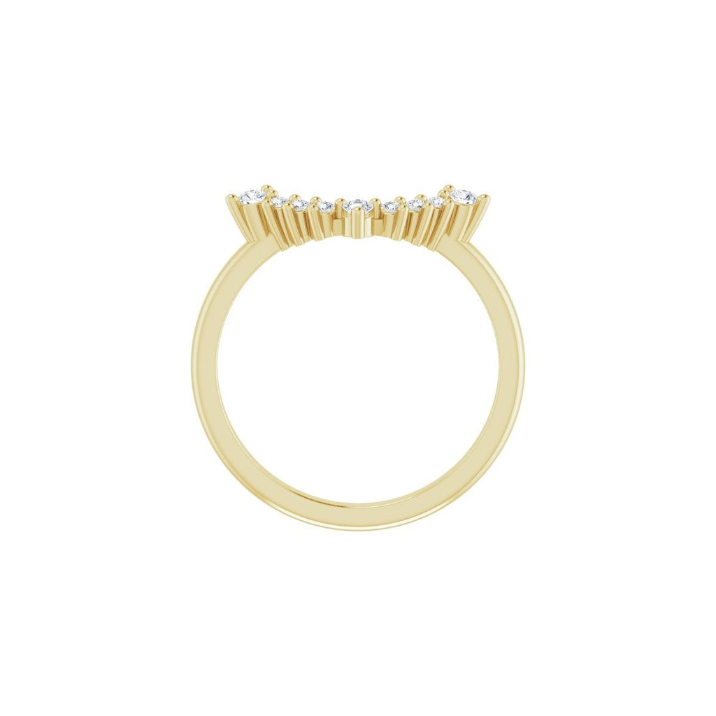 Bezel-Set Halo-Style Engagement Ring or Band