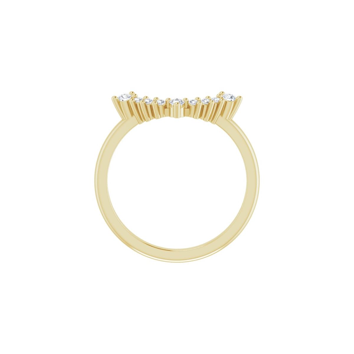 Bezel-Set Halo-Style Engagement Ring or Band