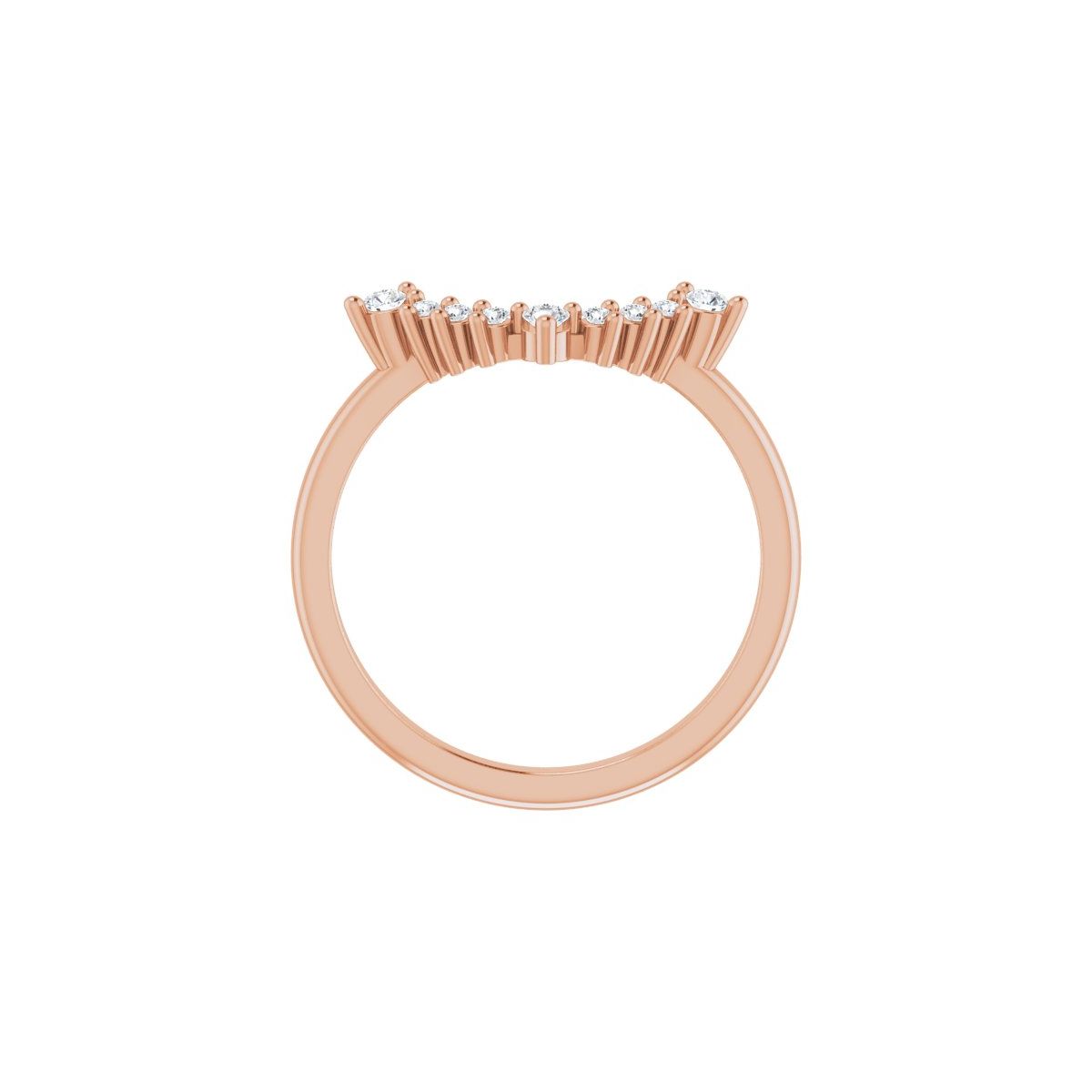 Bezel-Set Halo-Style Engagement Ring or Band