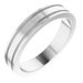 Milgrain Grooved Comfort-Fit Flat Band