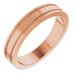 Milgrain Grooved Comfort-Fit Flat Band