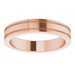 Milgrain Grooved Comfort-Fit Flat Band