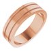 Milgrain Grooved Comfort-Fit Flat Band
