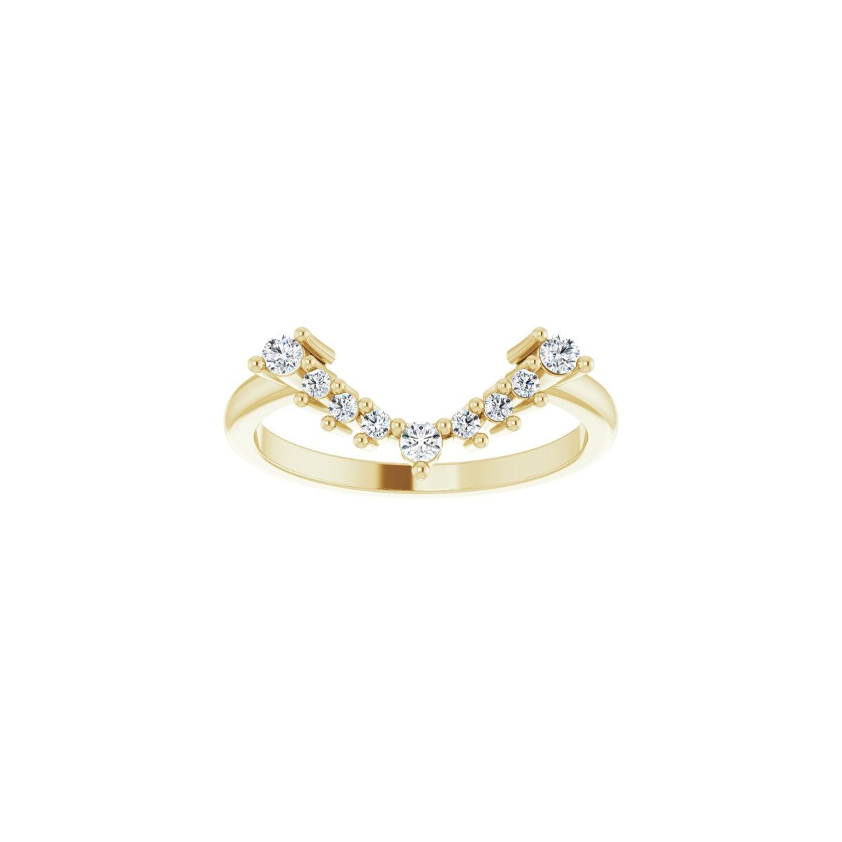 Bezel-Set Halo-Style Engagement Ring or Band