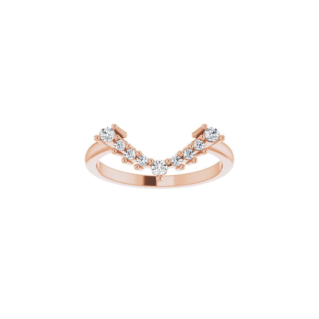 Bezel-Set Halo-Style Engagement Ring or Band