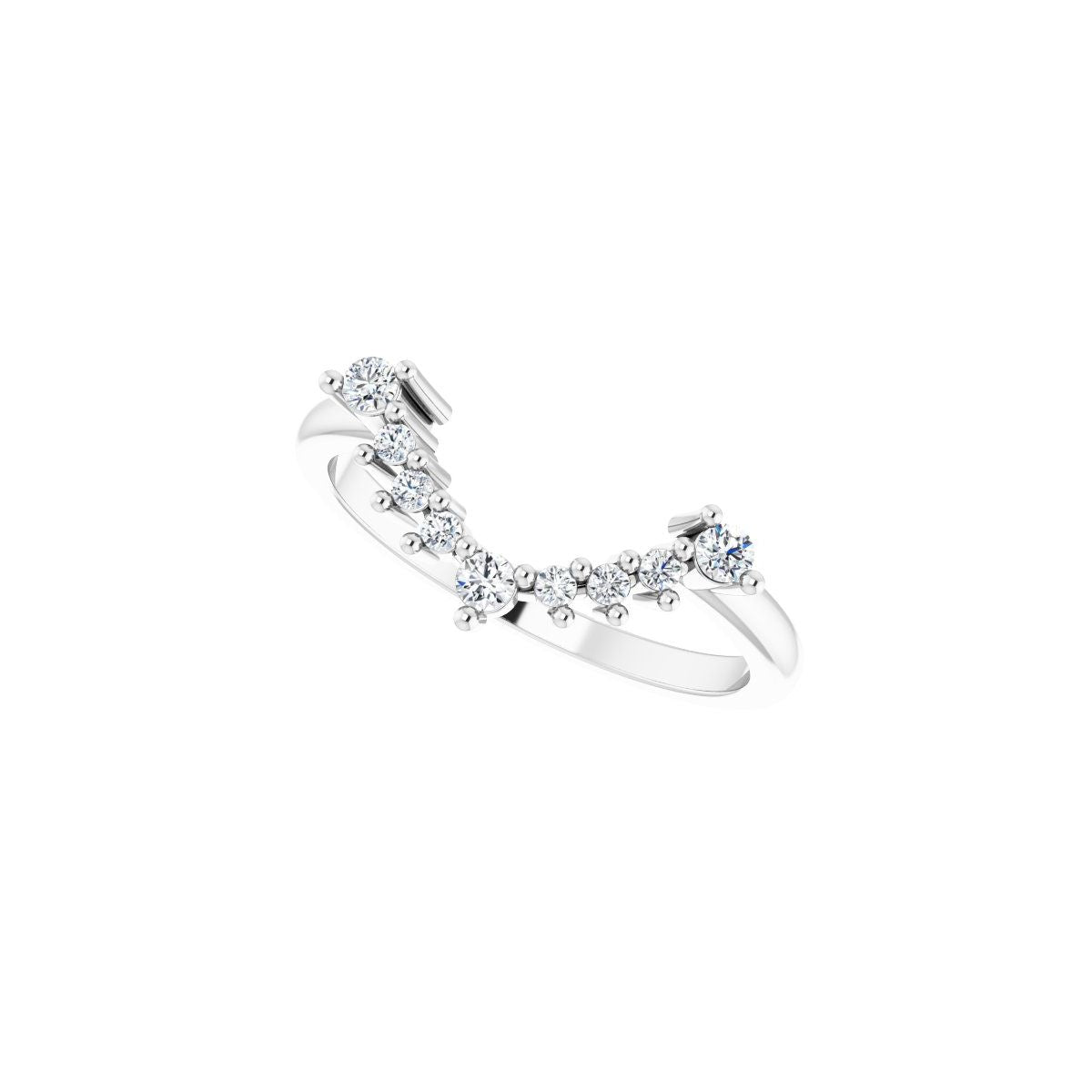 Bezel-Set Halo-Style Engagement Ring or Band