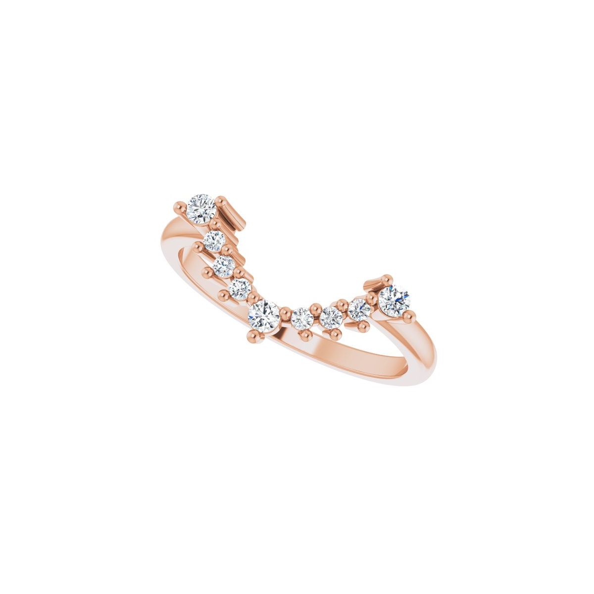 Bezel-Set Halo-Style Engagement Ring or Band