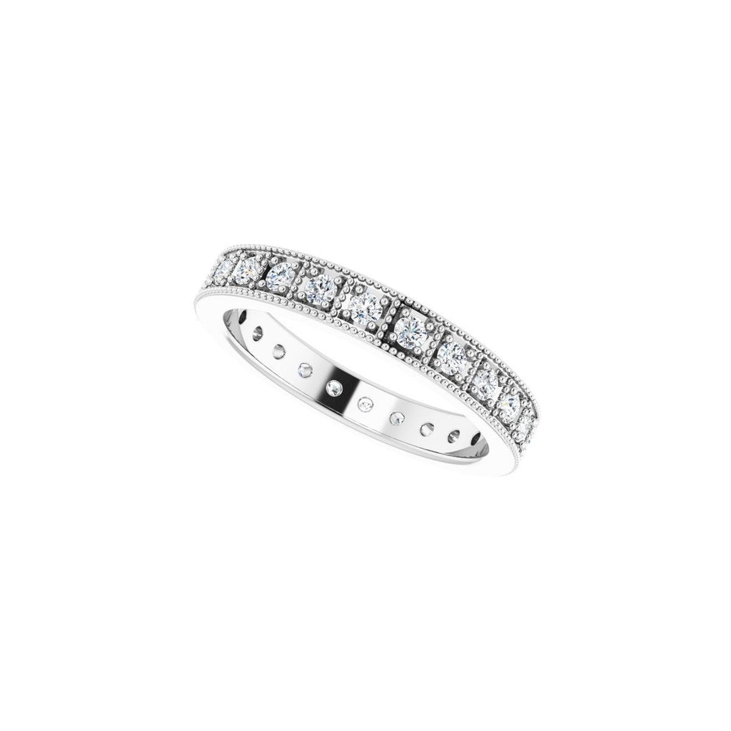 Vintage-Inspired Eternity Band