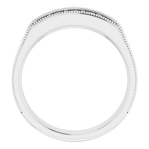 Five-Stone Milgrain Band